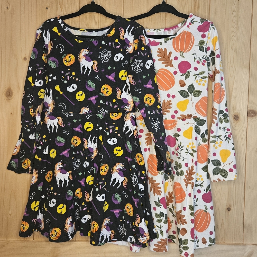 Children's Place 5/6 Halloween and Fall Dress Set